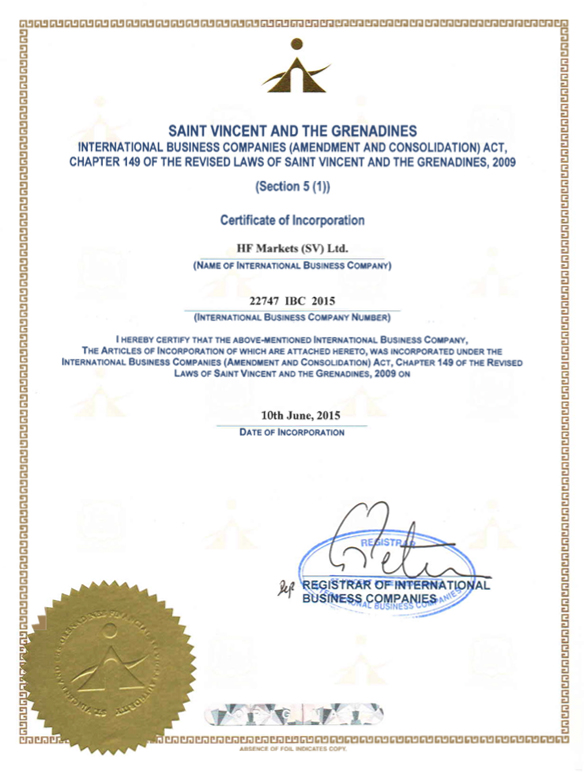hotforexSV-Certificate